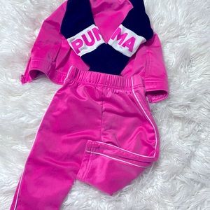 Girl Pink Puma matching set